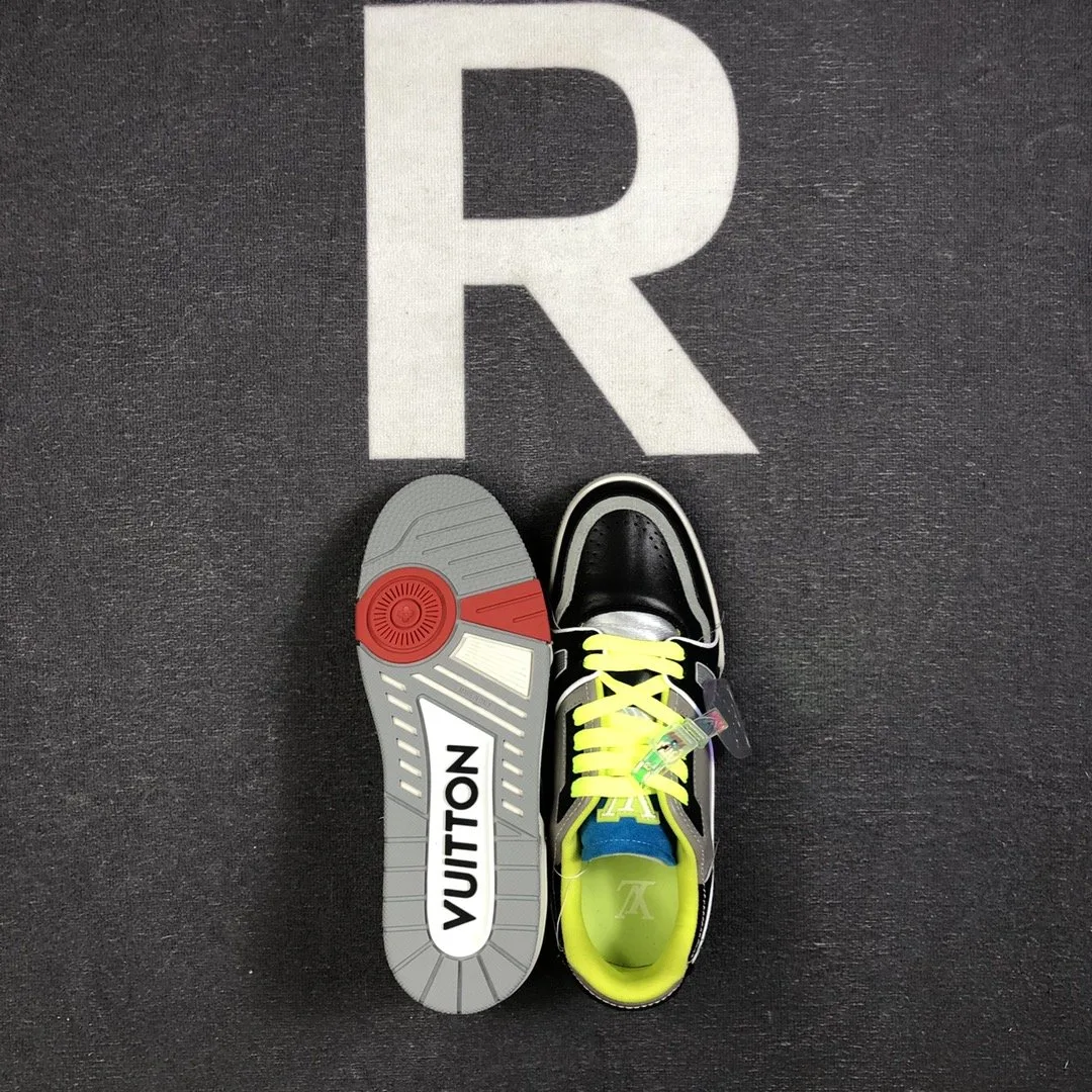 Louis Vuitton Trainer Sneaker Rubber Monogram Denim Multiple Color Virgil Abloh - Image 8
