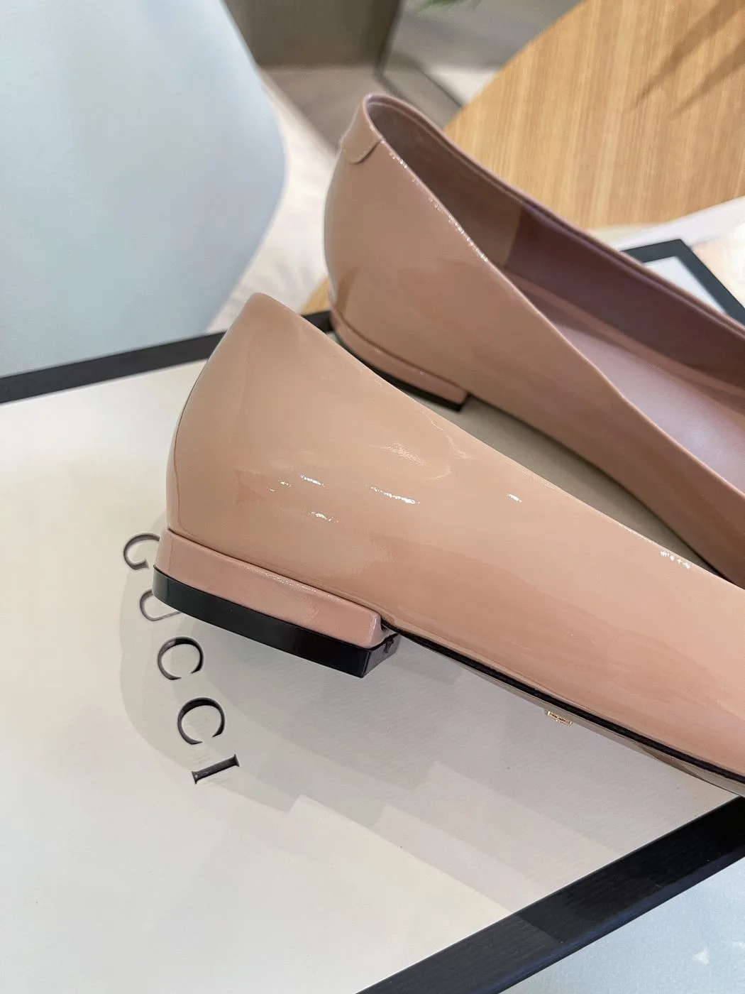 Gucci Women’s Ballet Flat With Horsebit Pink - Image 5