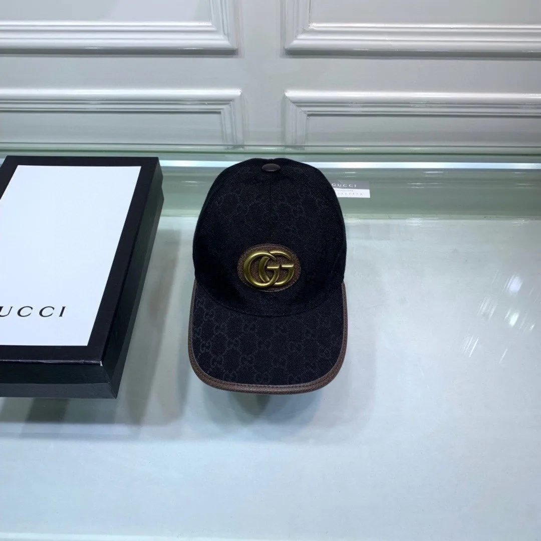 Alternative view of Gucci Canvas Baseball Hat Black GG