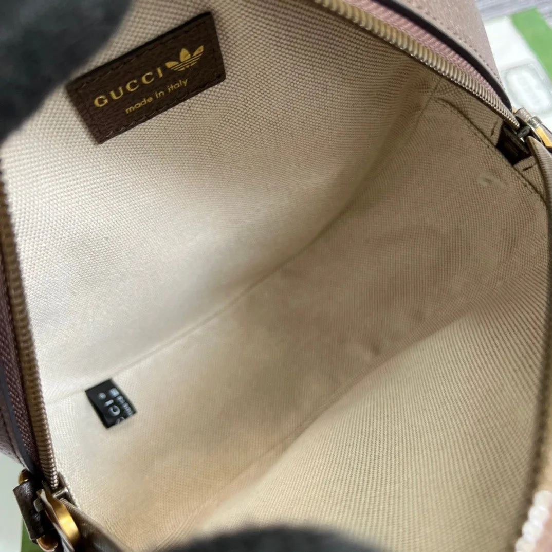 Alternative view of Gucci x Adidas Ophidia Small Shoulder Bag Brown