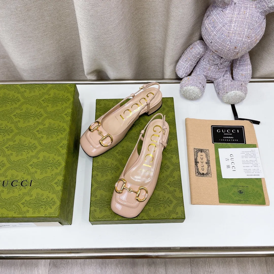 Gucci Women’s Slingback With Horsebit Pink - Image 4