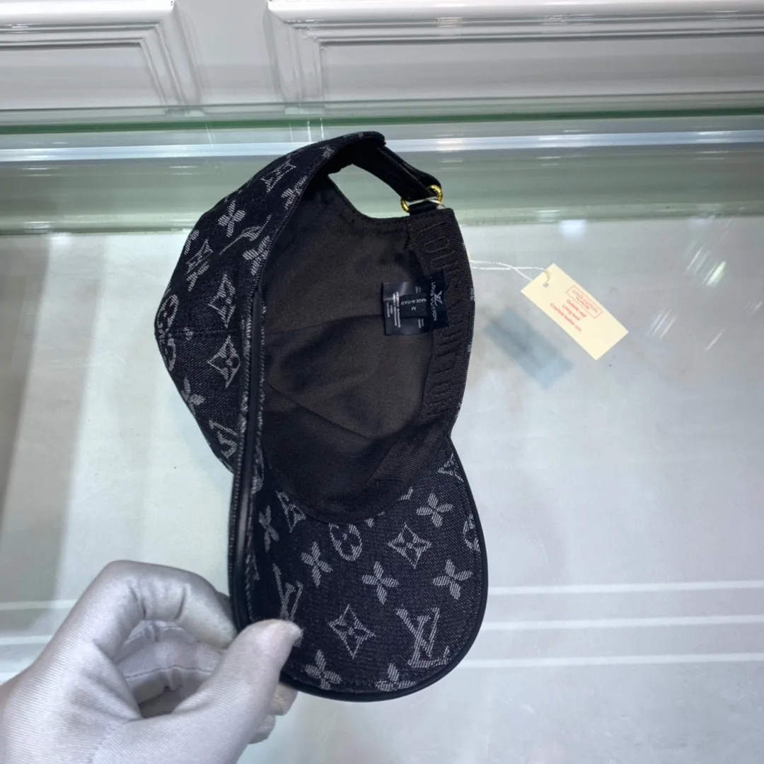 Alternative view of Louis Vuitton Monogram Jacquard Denim Cap Black