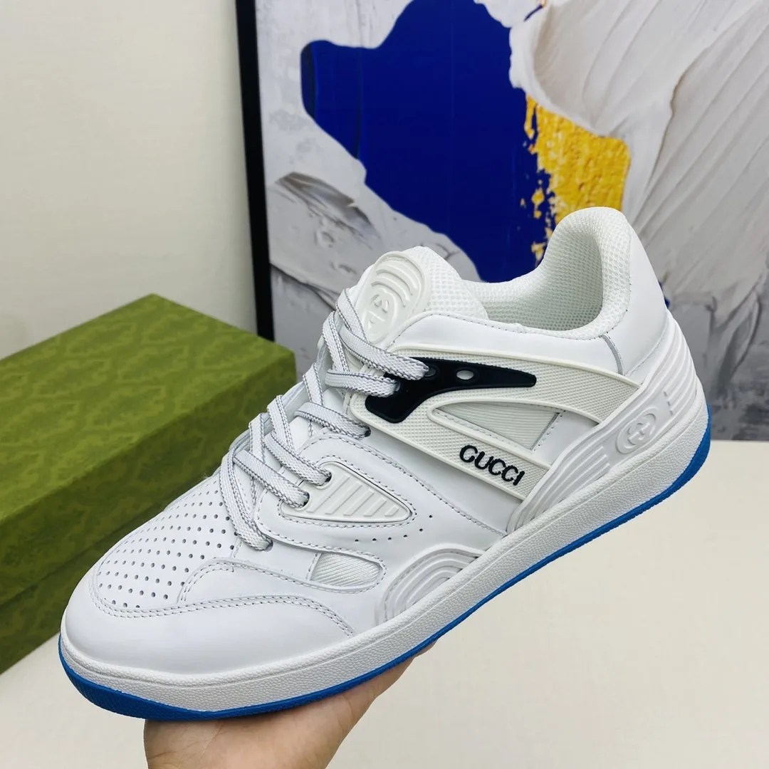 Gucci Women’s Gucci Basket Sneaker By Fabrics White - Image 4