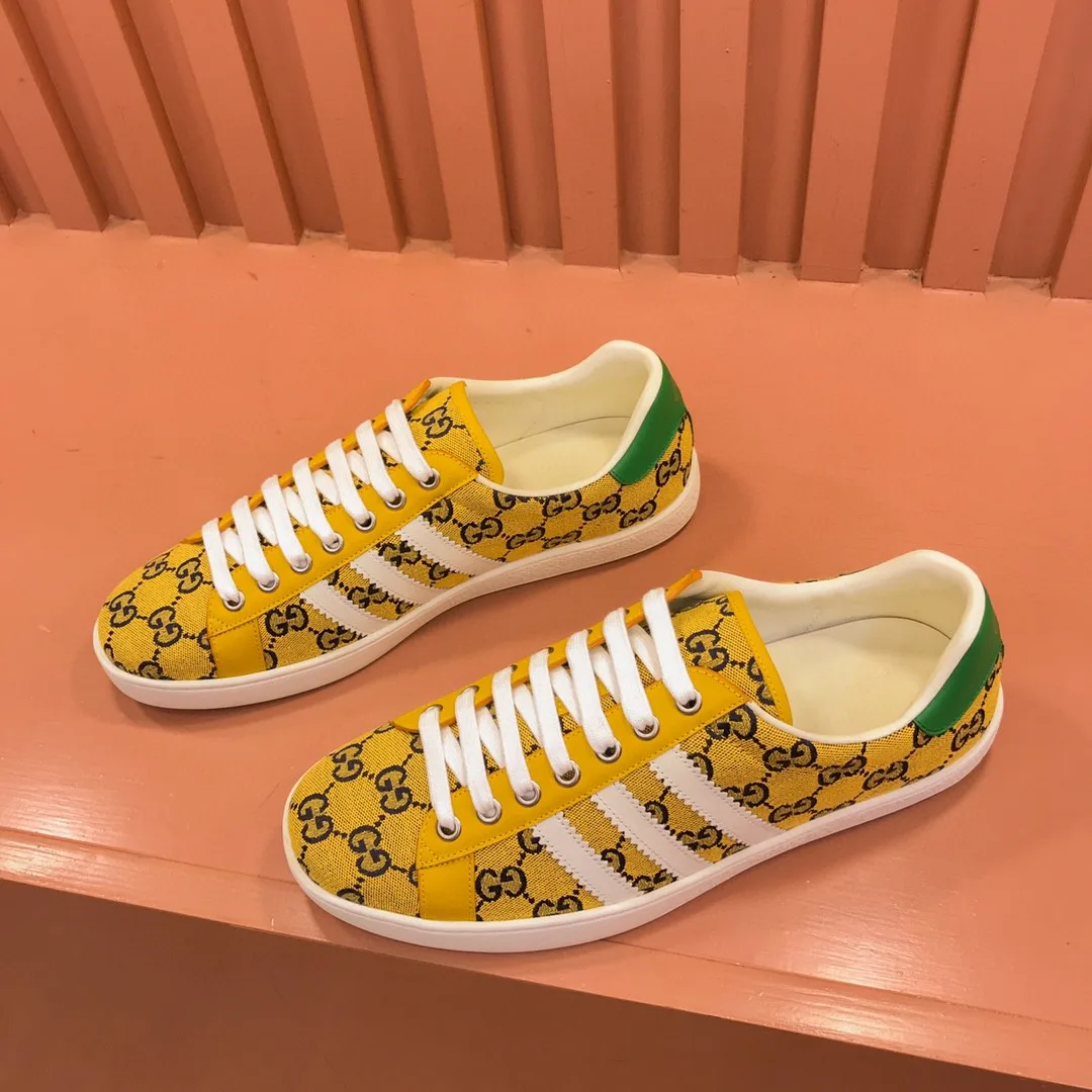 Gucci x Adidas Men’s With GG Sneakers Yellow