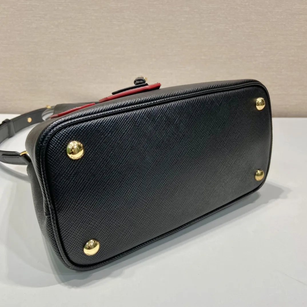 Prada Double Saffiano Mini Bag Black - Image 4
