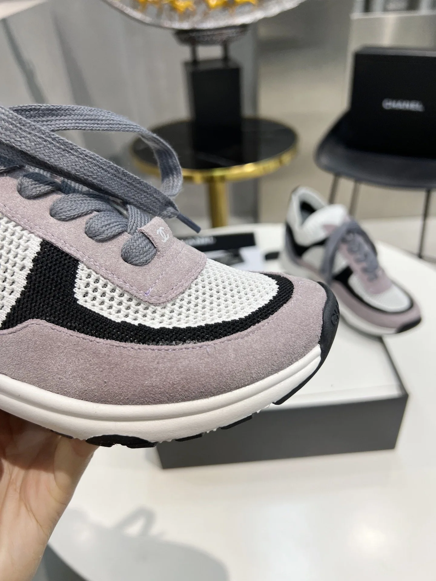 Chanel Sneakers Purple , Shoes - Image 4