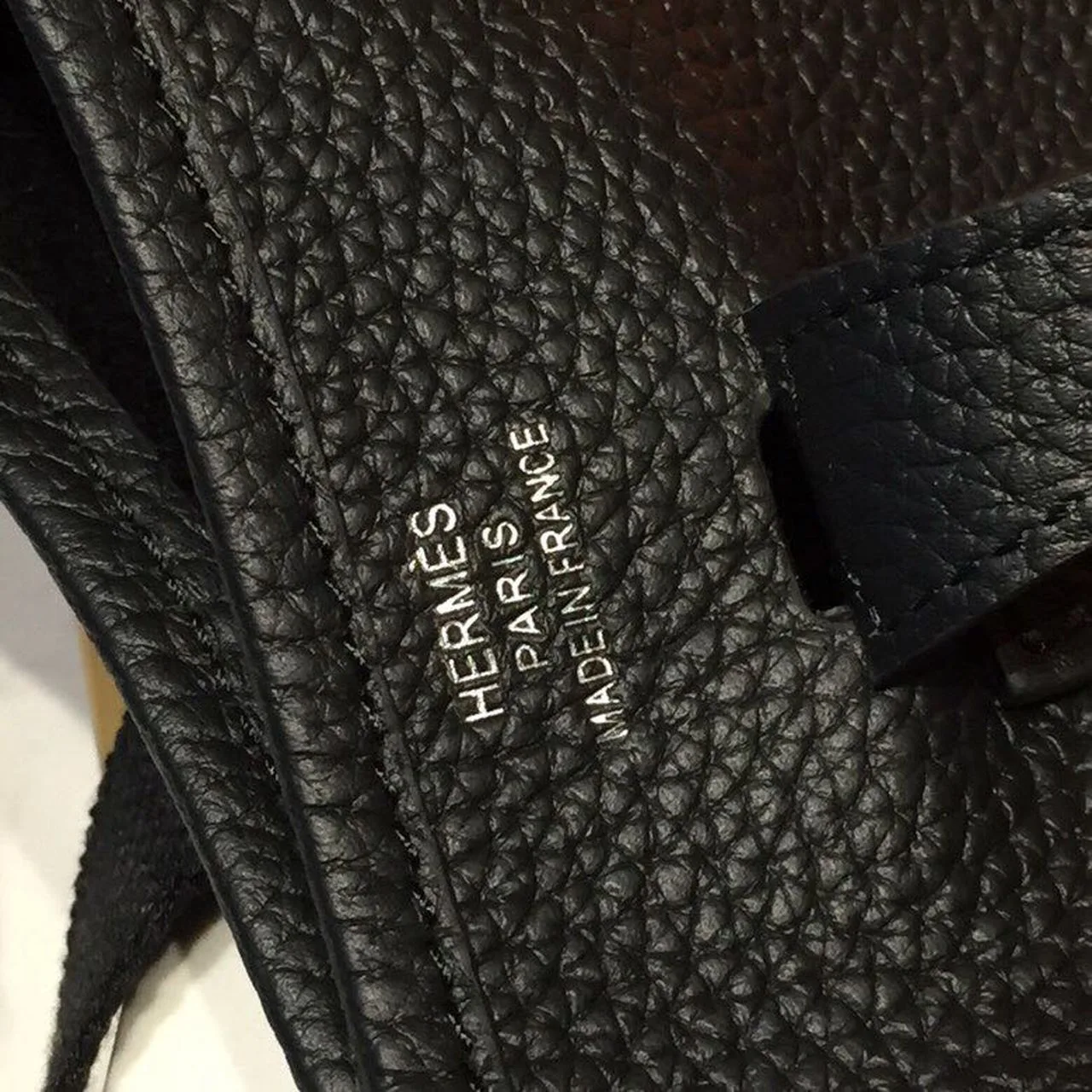 Hermes Evelyne II TPM Bag Black Silver Toned Hardware / - Image 9