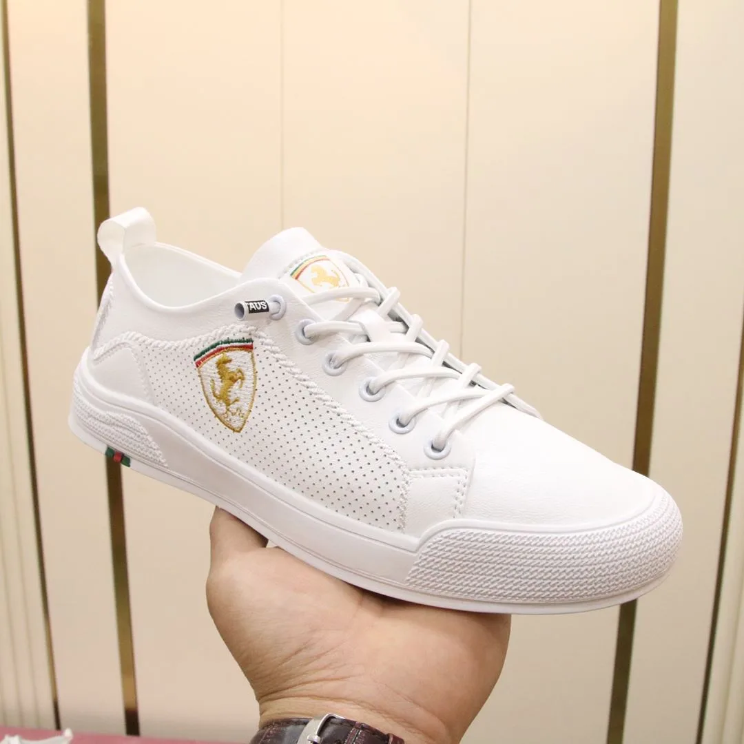 Gucci Ferrari Men’s Sneaker Loafer White - Image 8