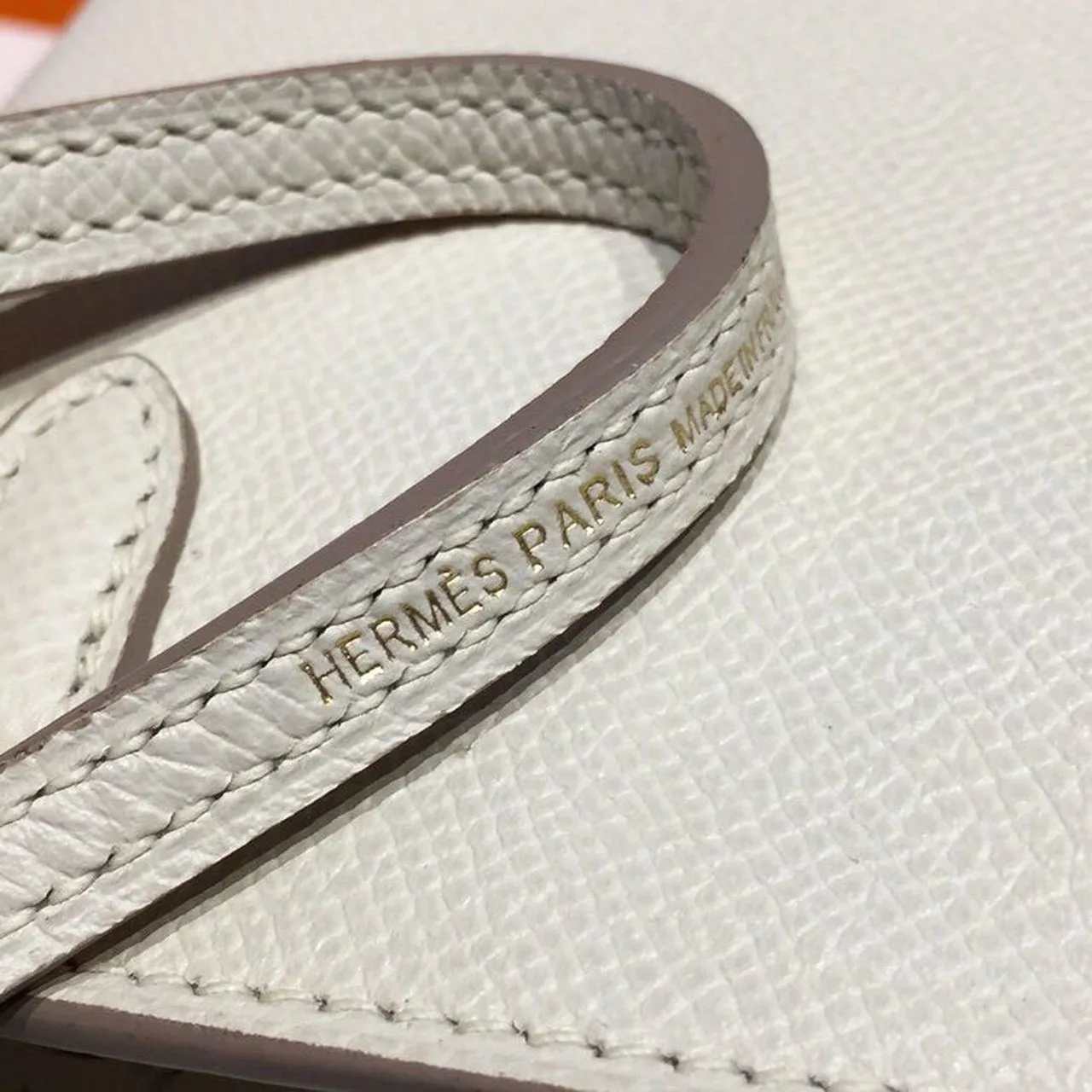 Hermes Mini Kelly White Gold Toned Hardware / - Image 14