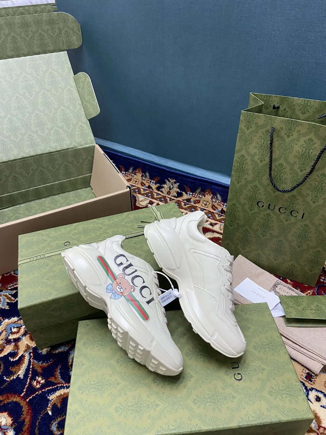 Gucci KAI x Gucci Rhyton Sneaker White Ivory - Image 3