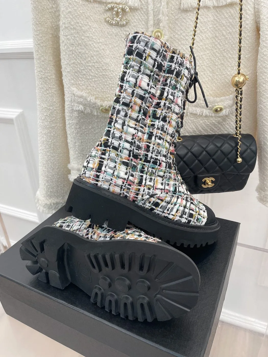 Chanel Martin Shoes With Laces Black / - Image 5