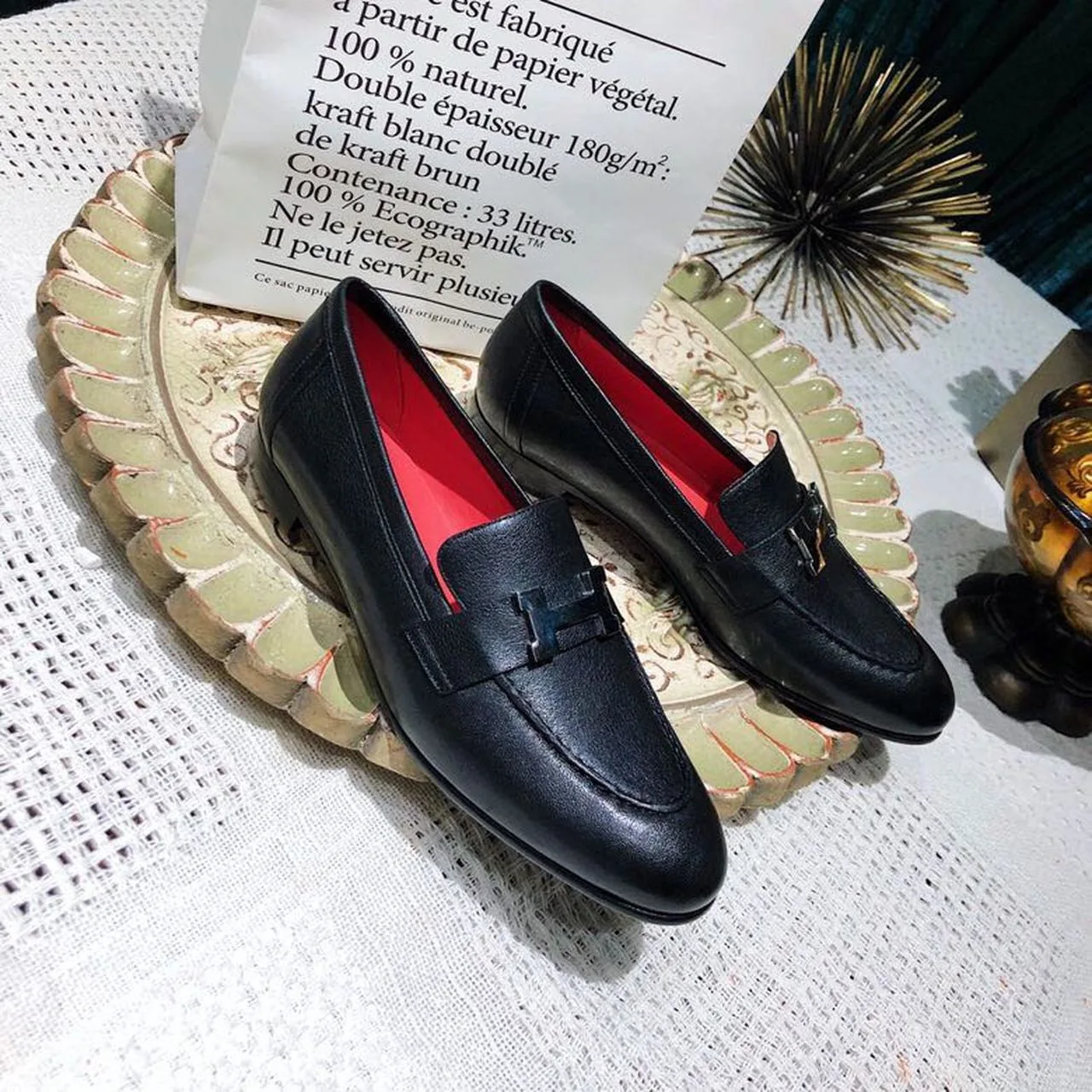 Hermes Dalhia Loafers Black - Image 4