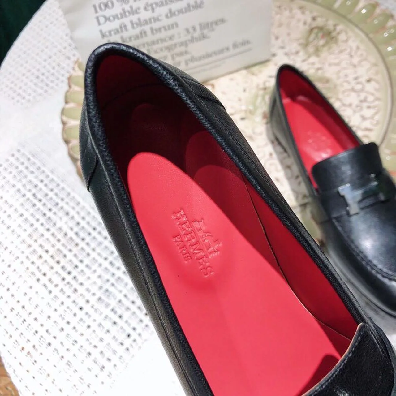 Alternative view of Hermes Dalhia Loafers Black