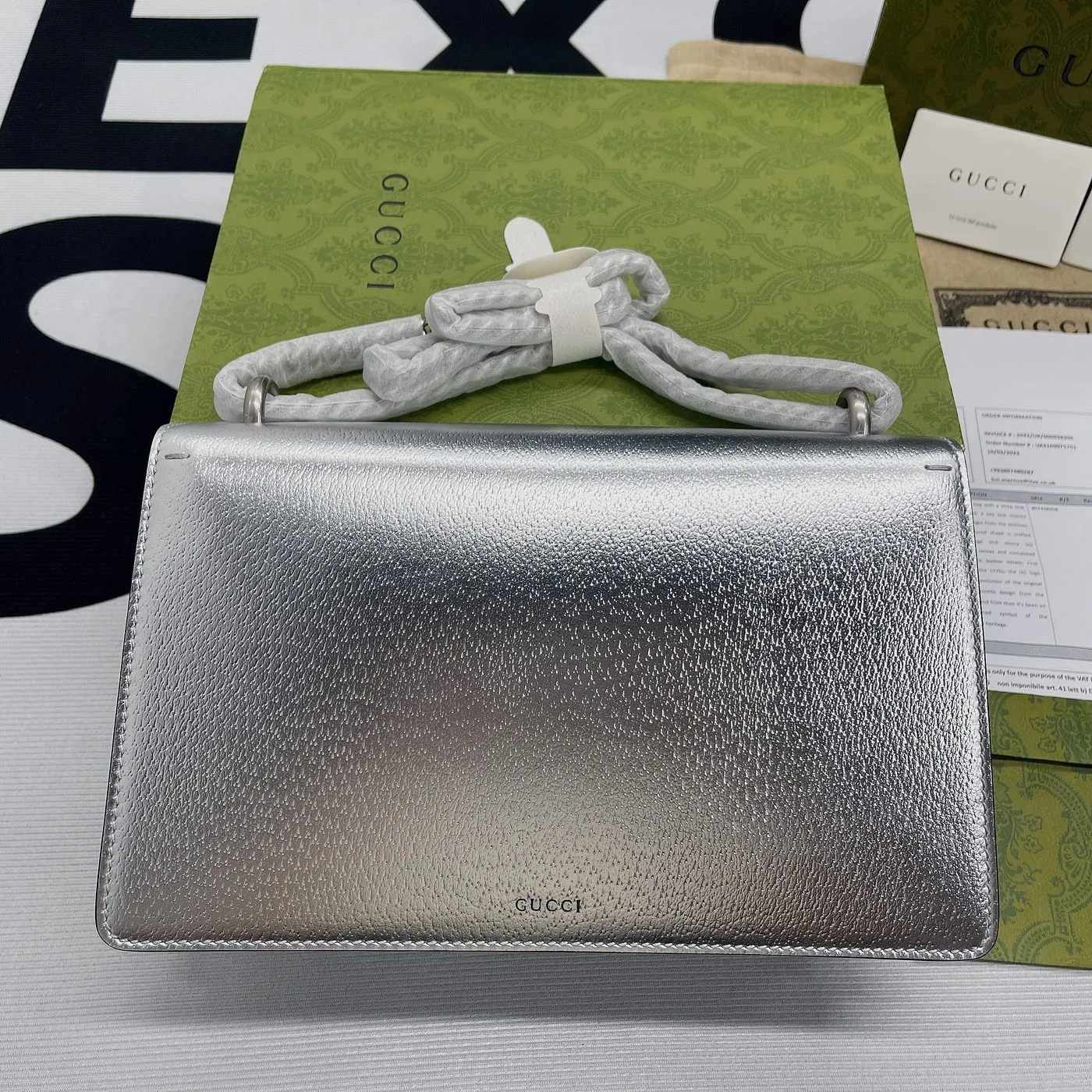Gucci Dionysus Small Shoulder Bag Silver - Image 10