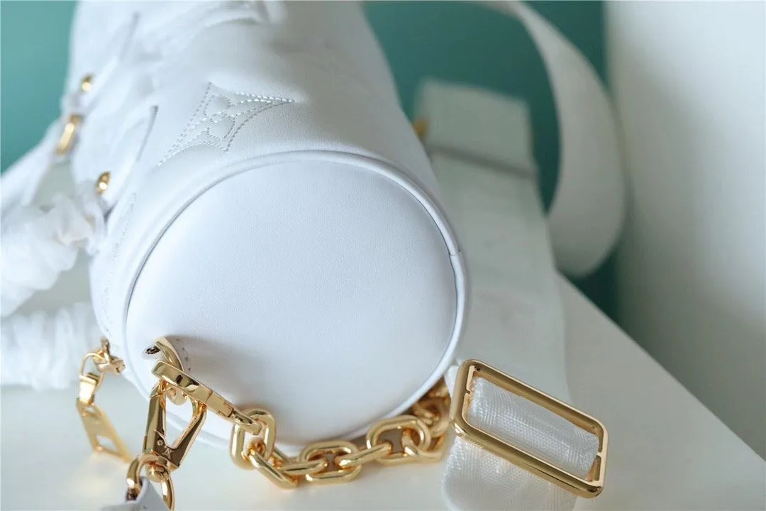 Louis Vuitton Papillon BB Bag Classic Monogram White LV - Image 9