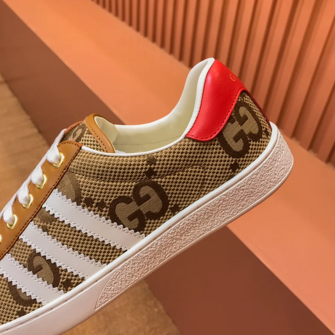 Gucci x Adidas Men’s With GG Sneaker Brown - Image 3