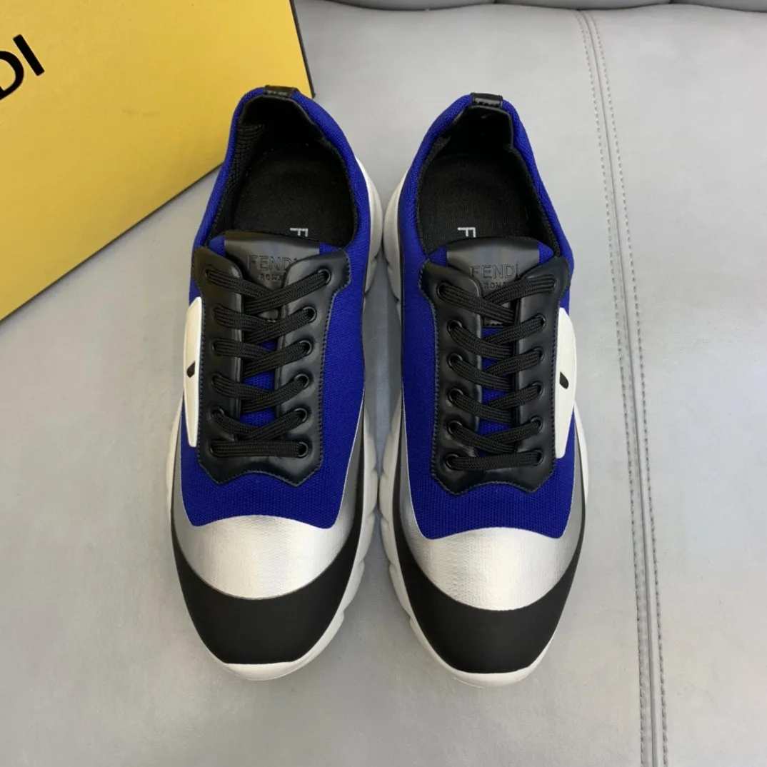 Fendi Force Low Tops Sneakers Blue/Grey - Image 8