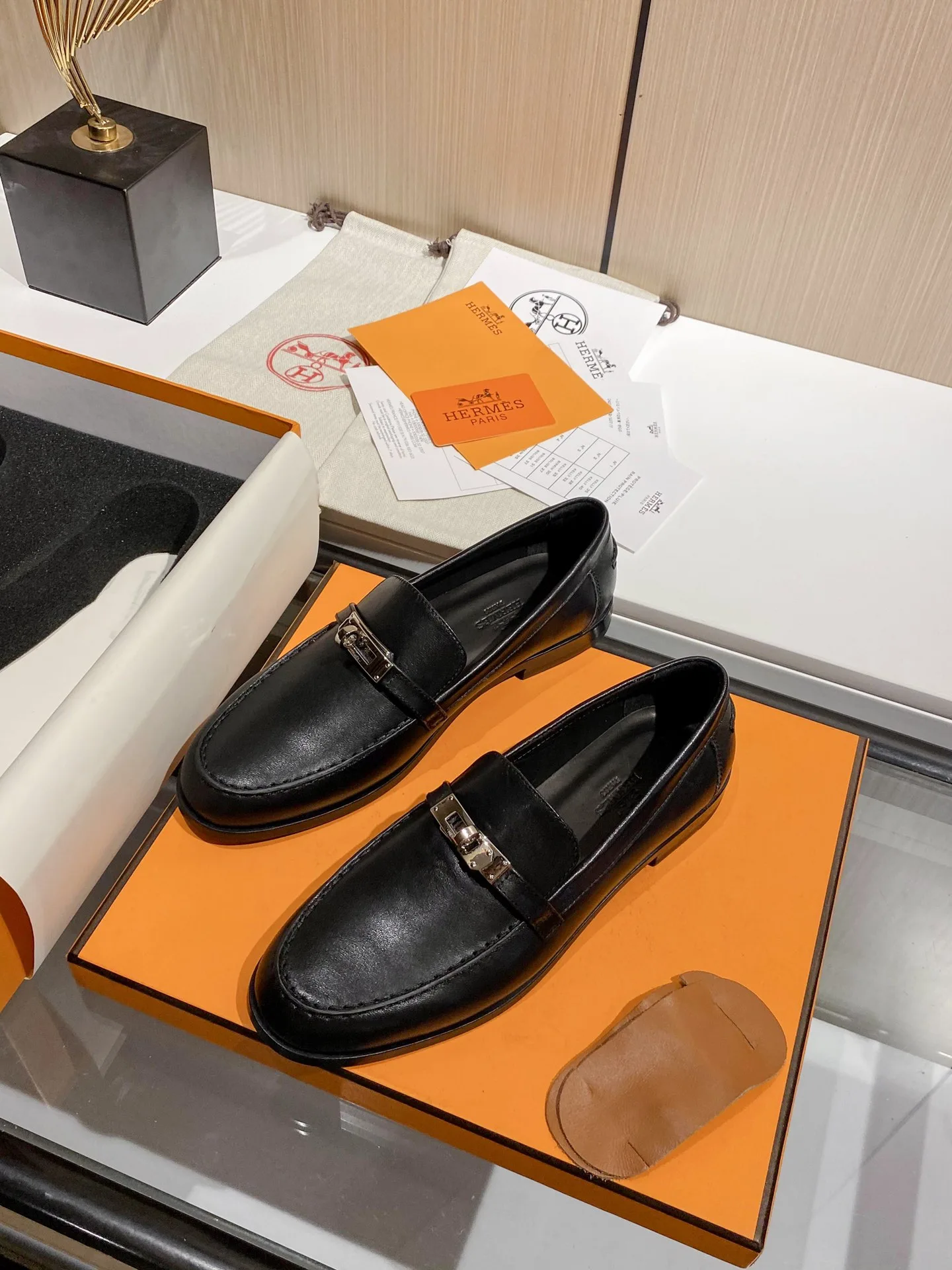 Hermes Destin Loafers Black - Image 6