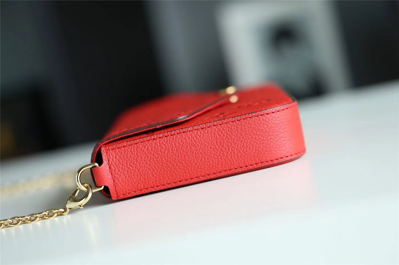 Louis Vuitton Pochette Felicie Monogram Empreinte Red - Image 6
