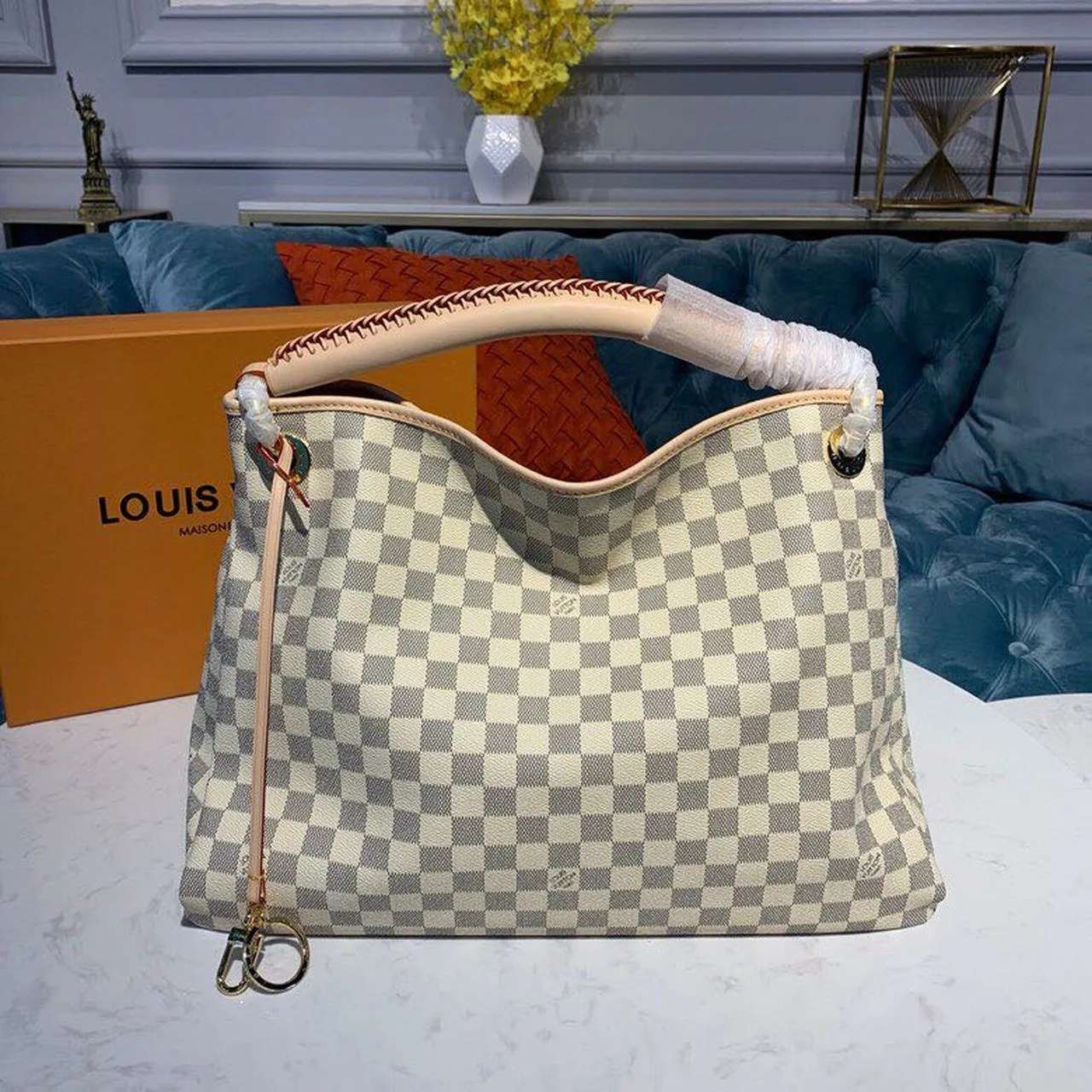 Louis Vuitton Artsy MM Damier Azur Canvas - Image 5