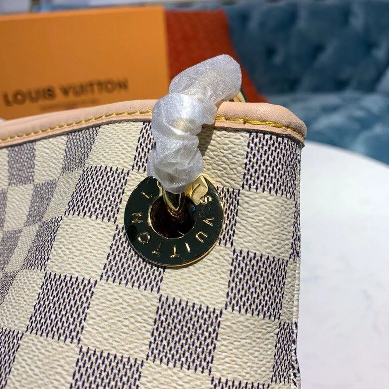 Alternative view of Louis Vuitton Artsy MM Damier Azur Canvas