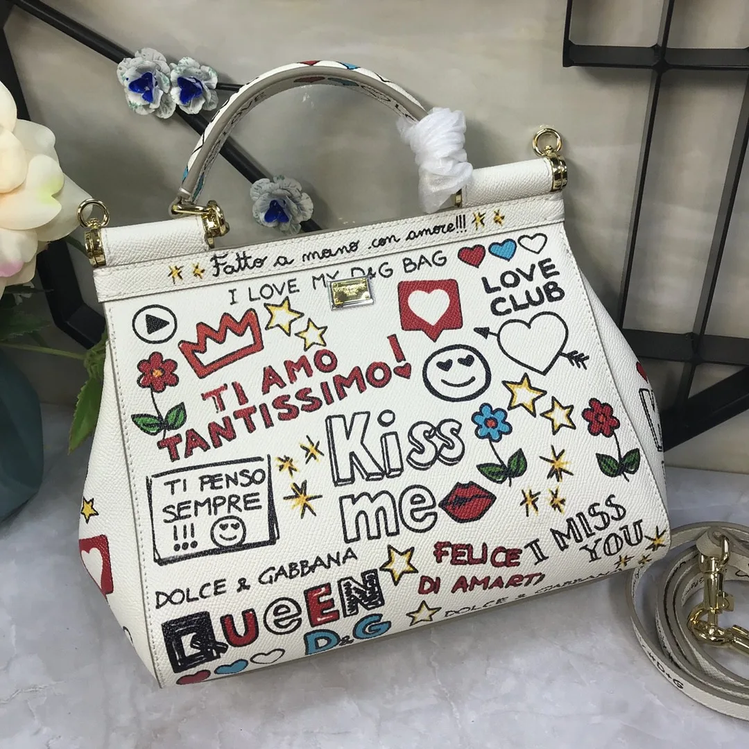 Dolce & Gabbana Medium Sicily Handbag Unique Print Motifs Muticolour / DG - Image 6