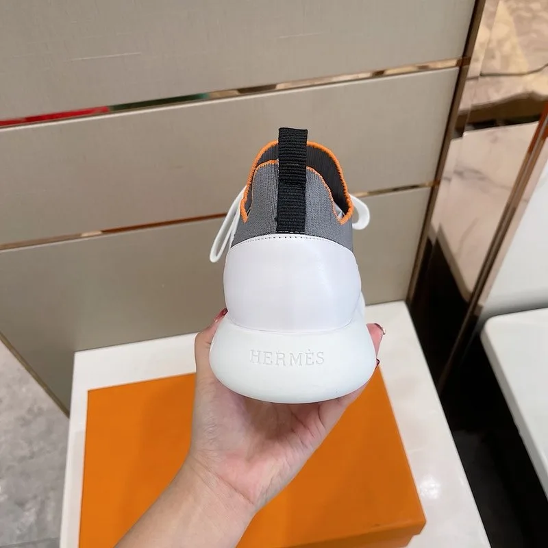 Hermes Depart Sneakers Grey/ White - Image 6