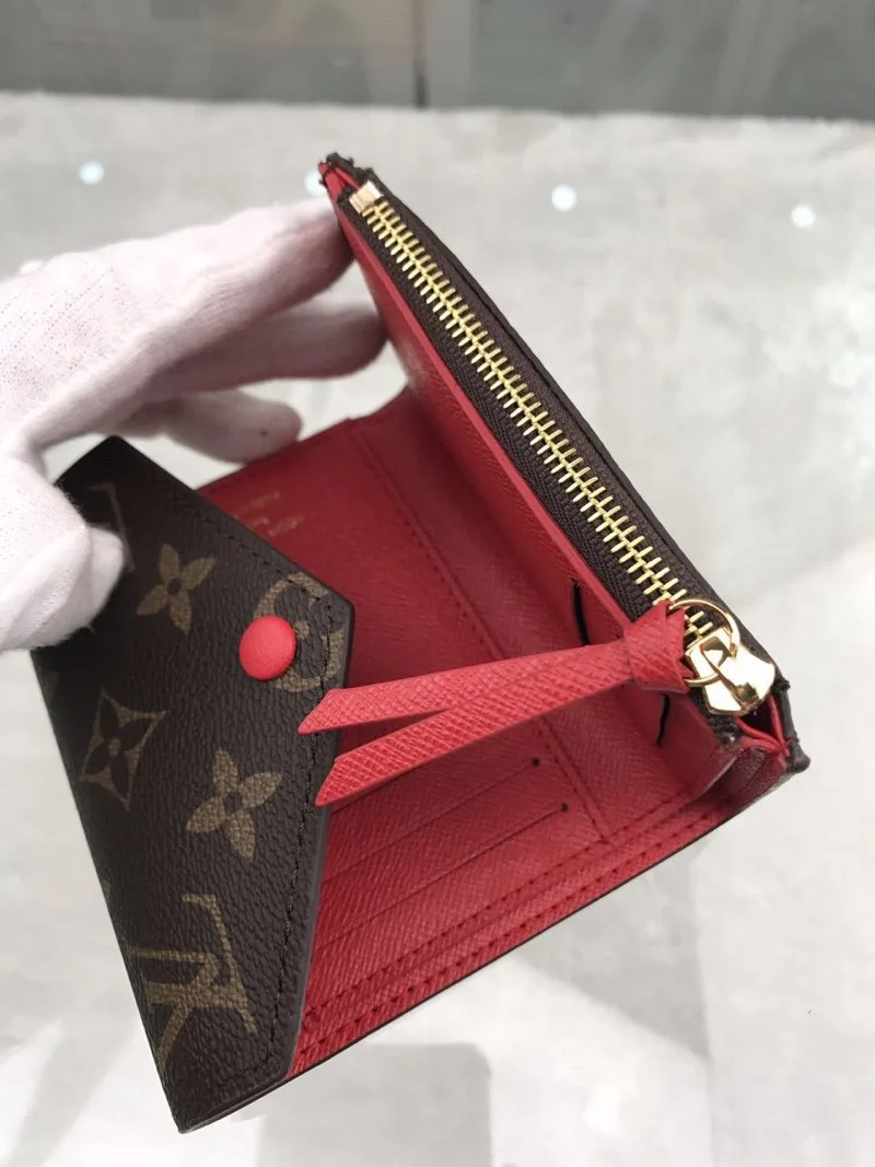 Louis Vuitton Victorine Wallet In Monogram Canvas Red - Image 3