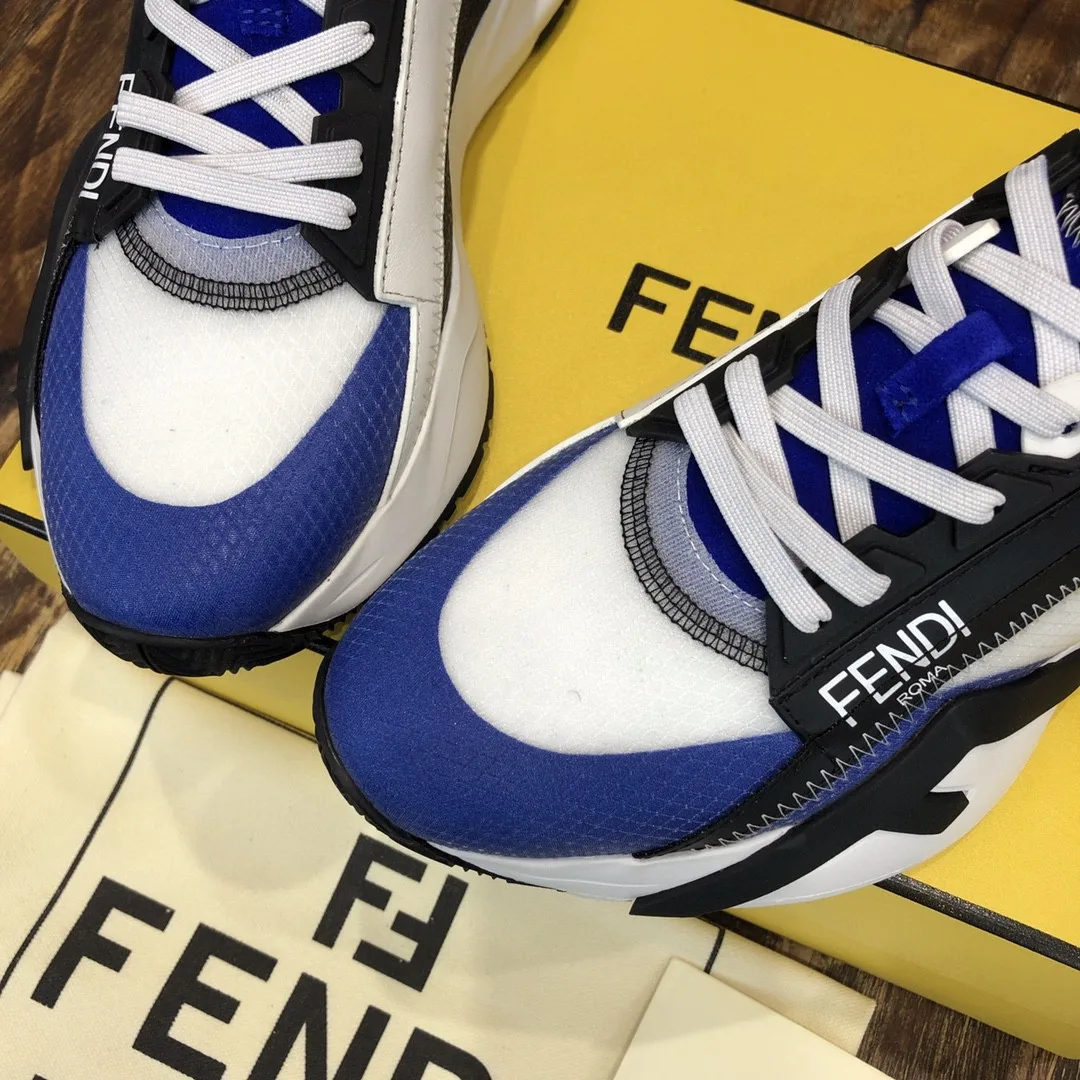 Fendi Flow Sneakers Blue 7E1453 - Image 6