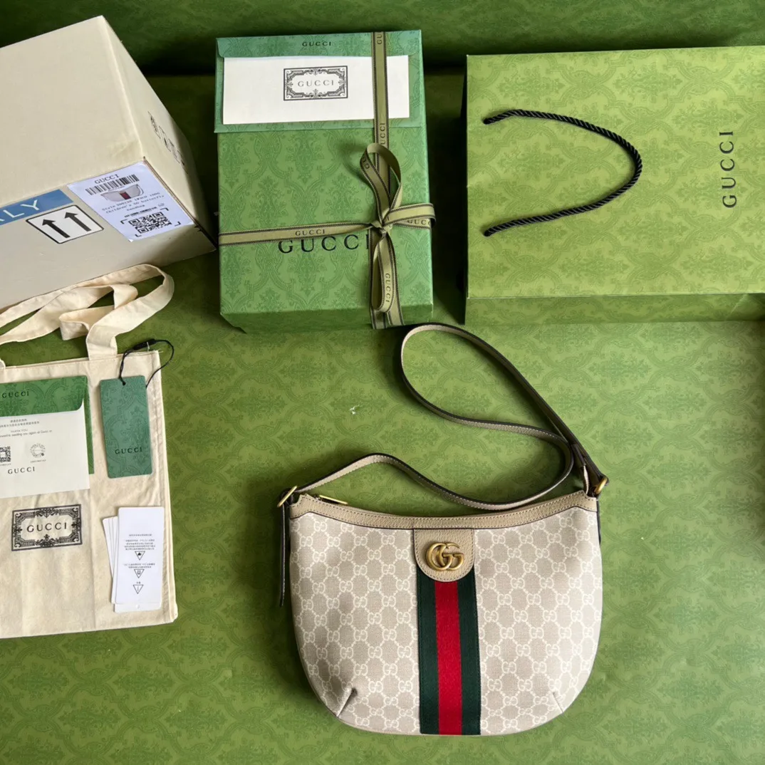Gucci Ophidia GG Small Shoulder Bag Beige - Image 4