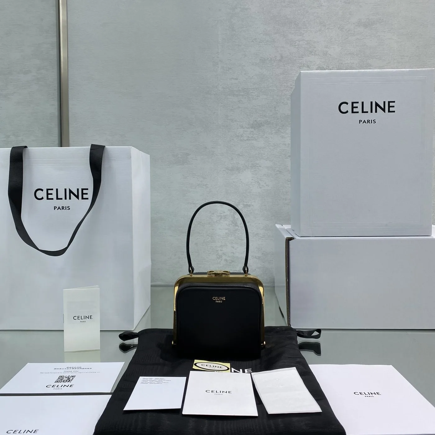 Celine Triomphe Minaudiere In Triomphe Canvas Brown / - Image 4