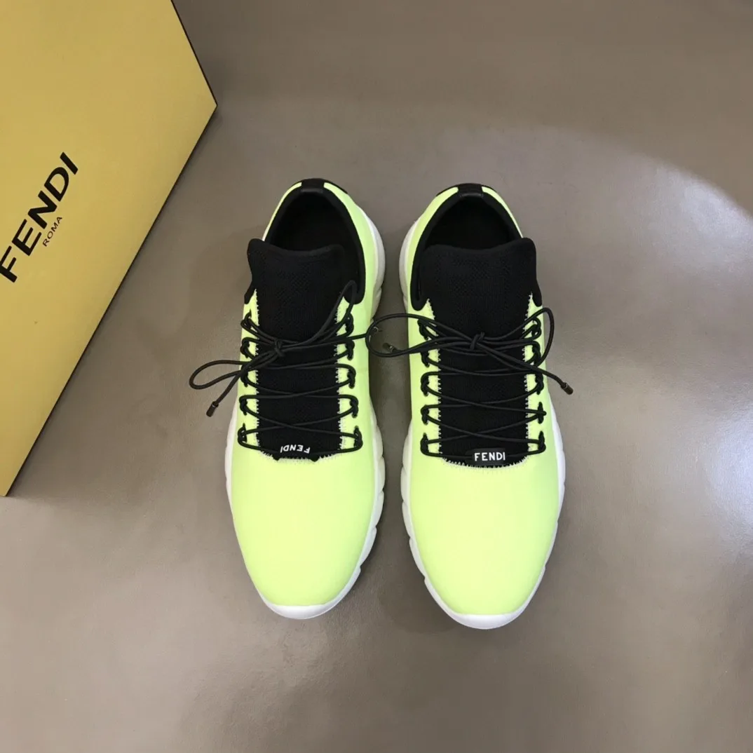 Fendi Force Low Tops Sneakers Glow Green - Image 6