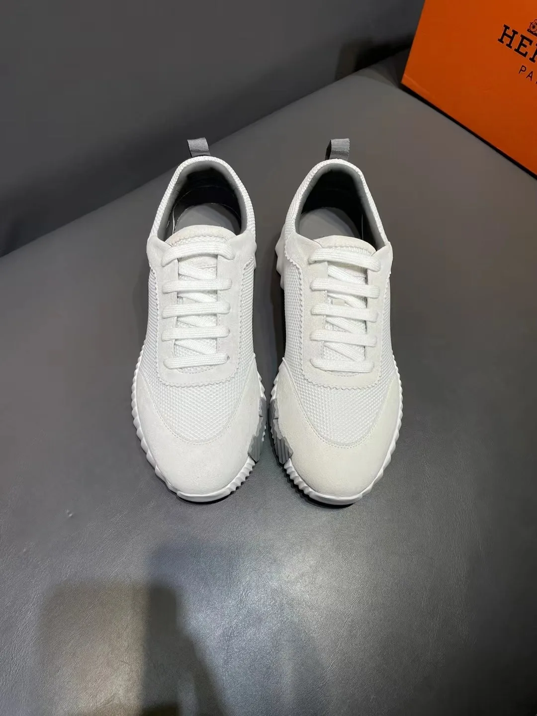 Hermes Bouncing Sneakers White - Image 3