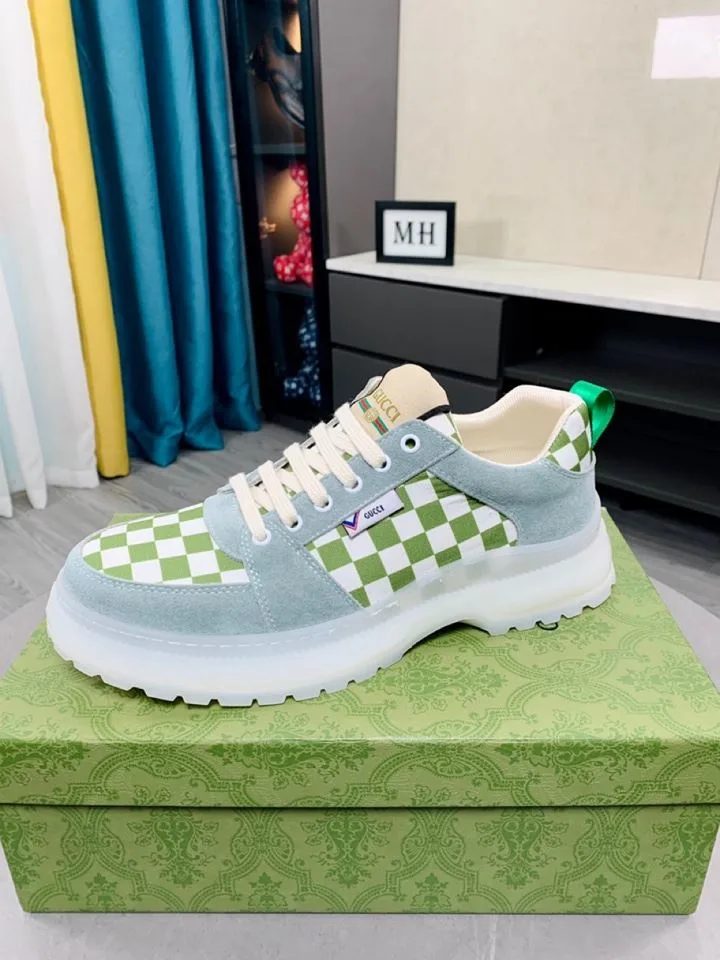 Gucci Men’s Sneaker Caro Green - Image 6