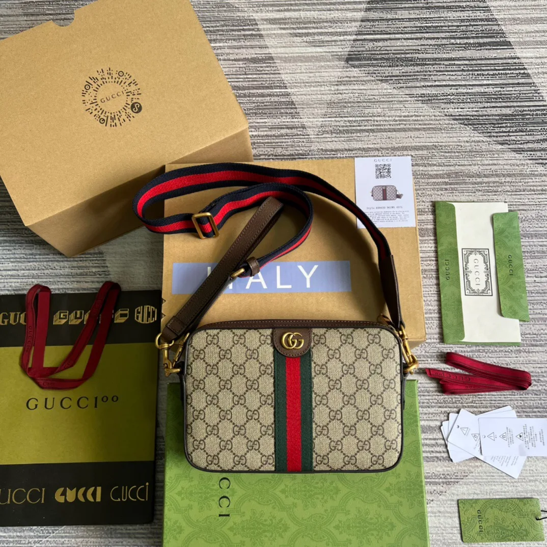 Gucci Ophidia GG Shoulder Bag Beige / - Image 5