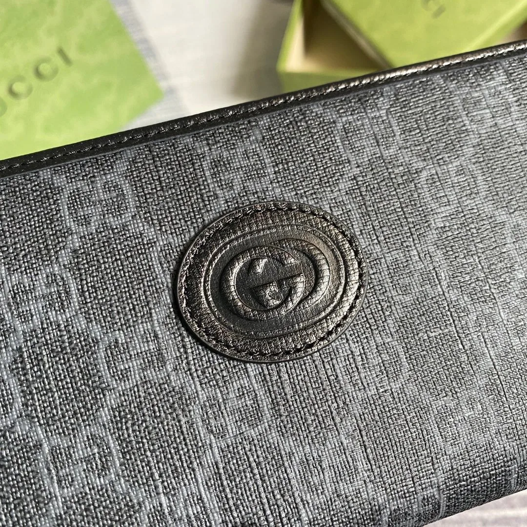 Gucci Ophidia GG Zip Around Wallet With Interlocking G Brown / - Image 7