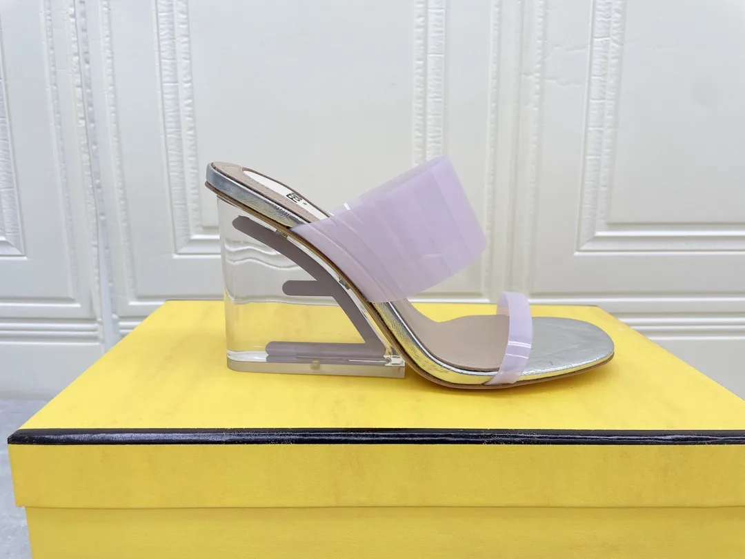 Alternative view of Fendi First Violet Transparent High-Heeled Sandals