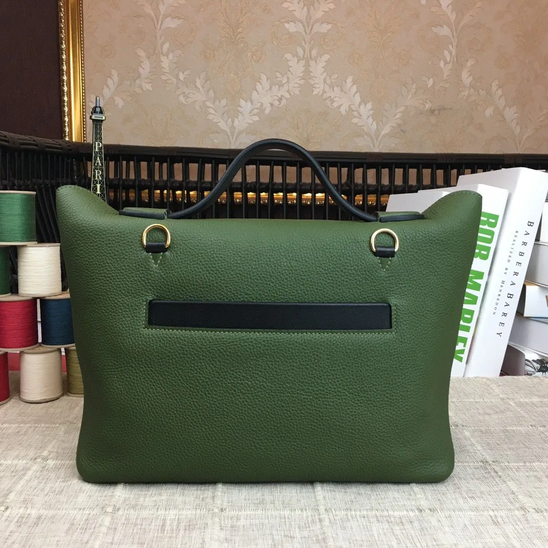 Hermes Clemence Swift Green Gold Toned Hardware - Image 4