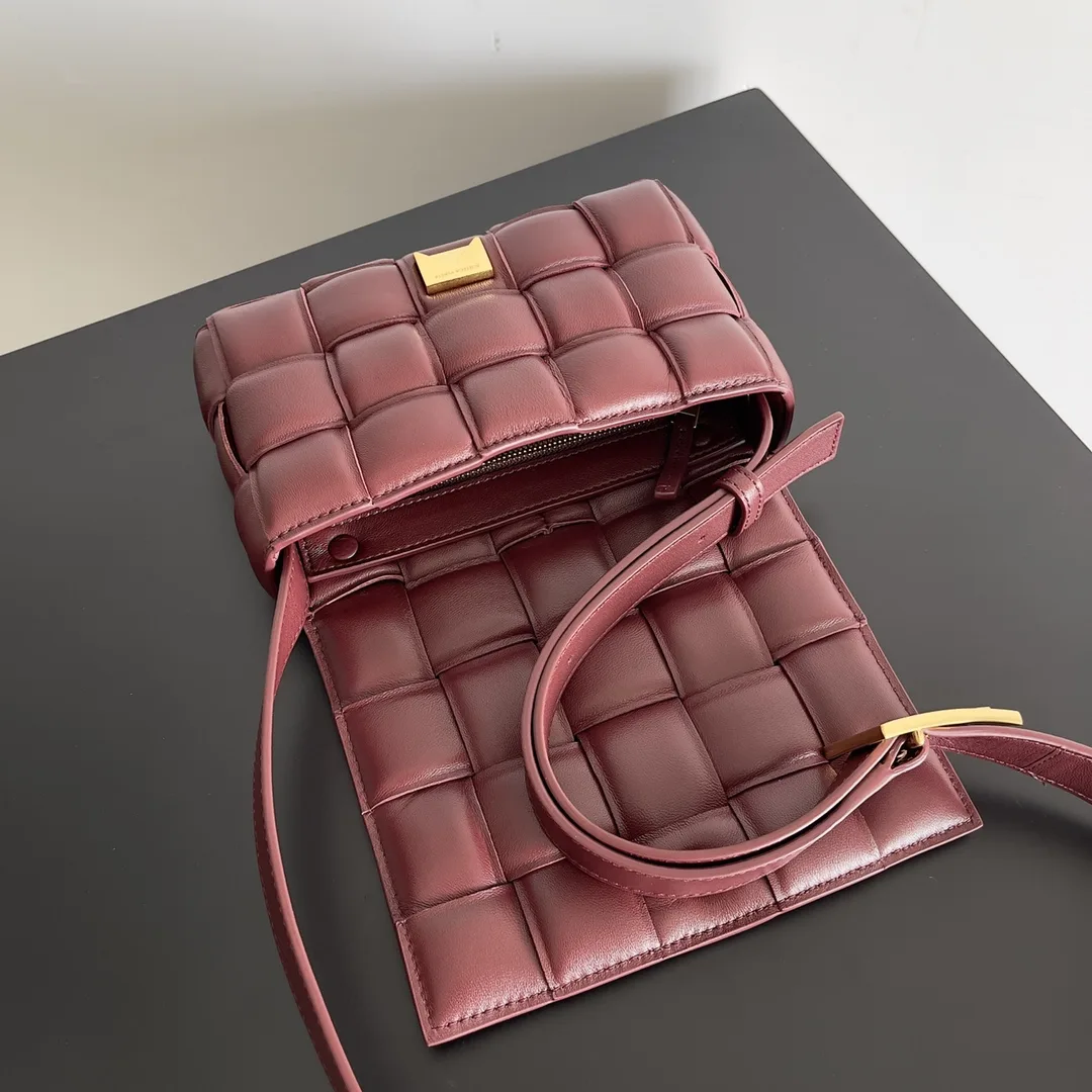 Alternative view of Bottega Veneta Small Padded Cassette Brown