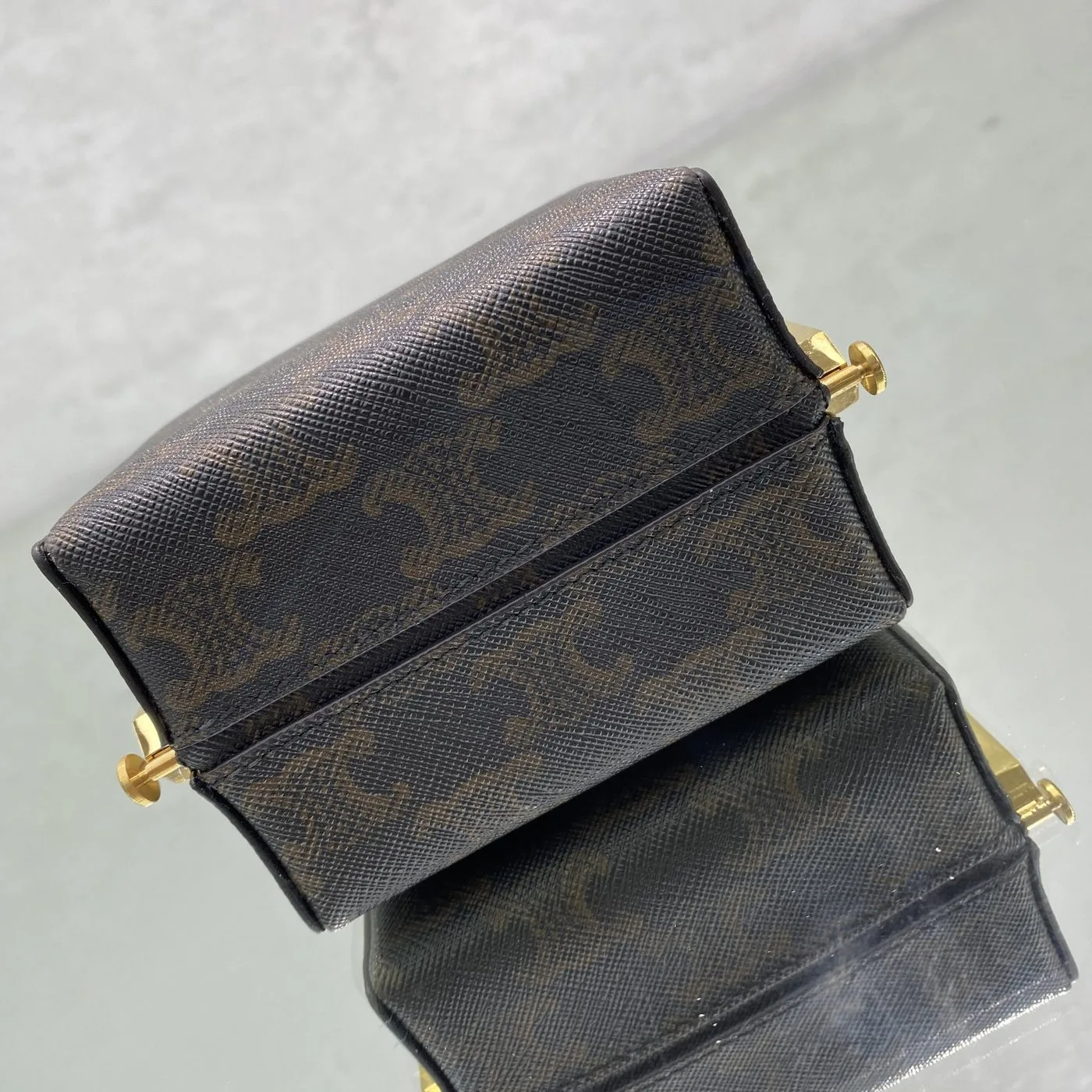 Celine Triomphe Minaudiere In Triomphe Canvas Brown / - Image 3