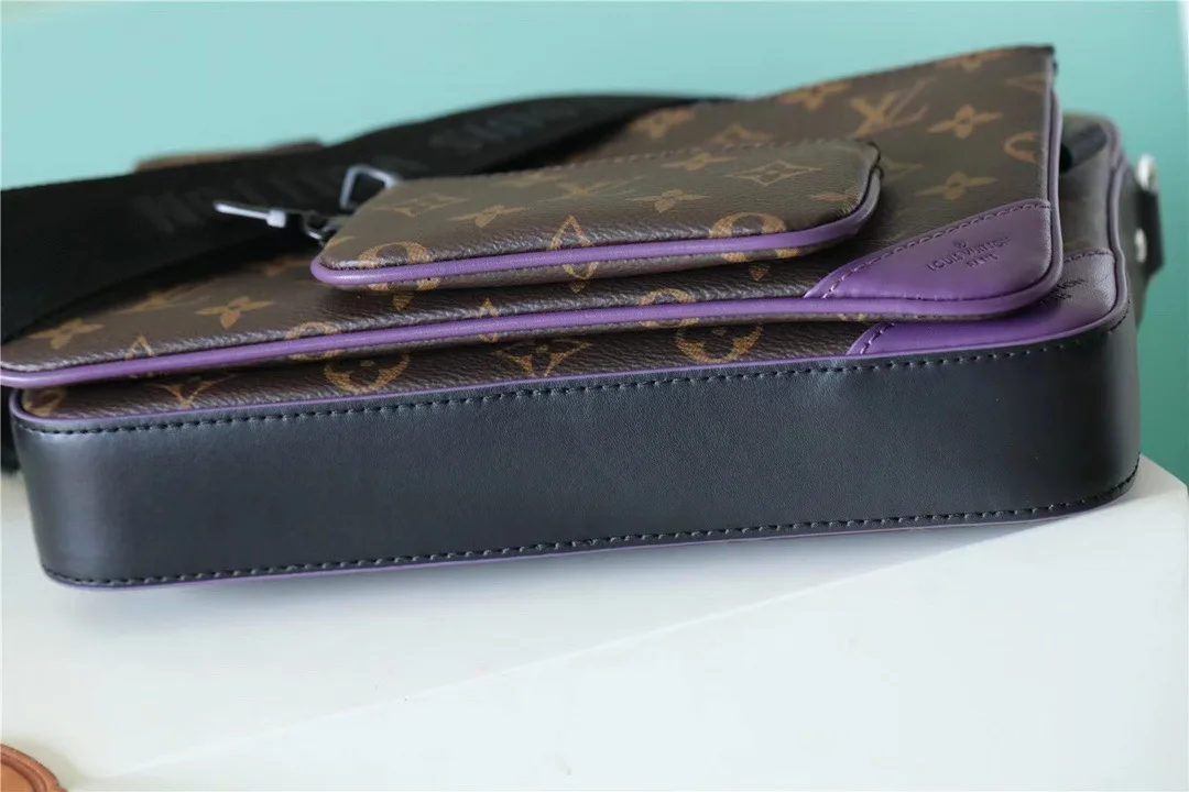 Alternative view of Louis Vuitton Trio Messenger Monogram Macassar Canvas By Virgil Ablohs Purple