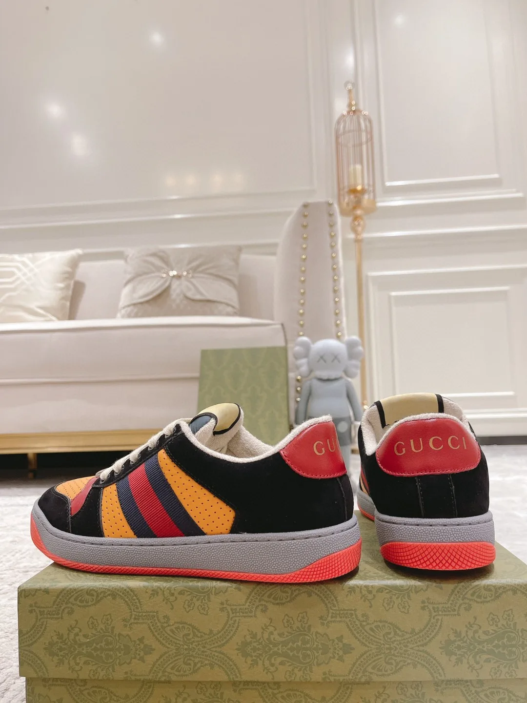 Gucci Lovelight Screener Sneaker Black GG Shoes - Image 8