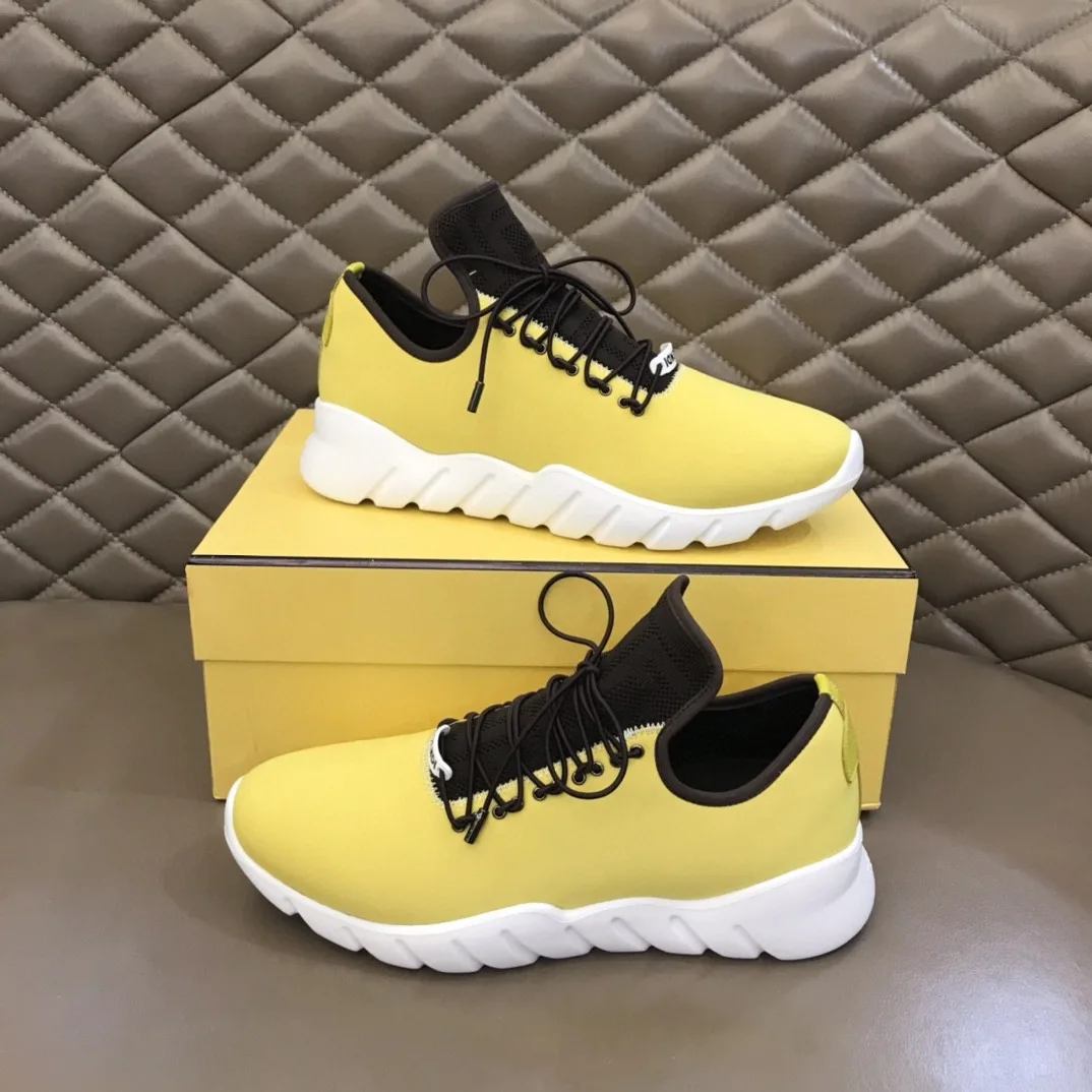 Fendi Force Low Tops Sneakers Light Yellow
