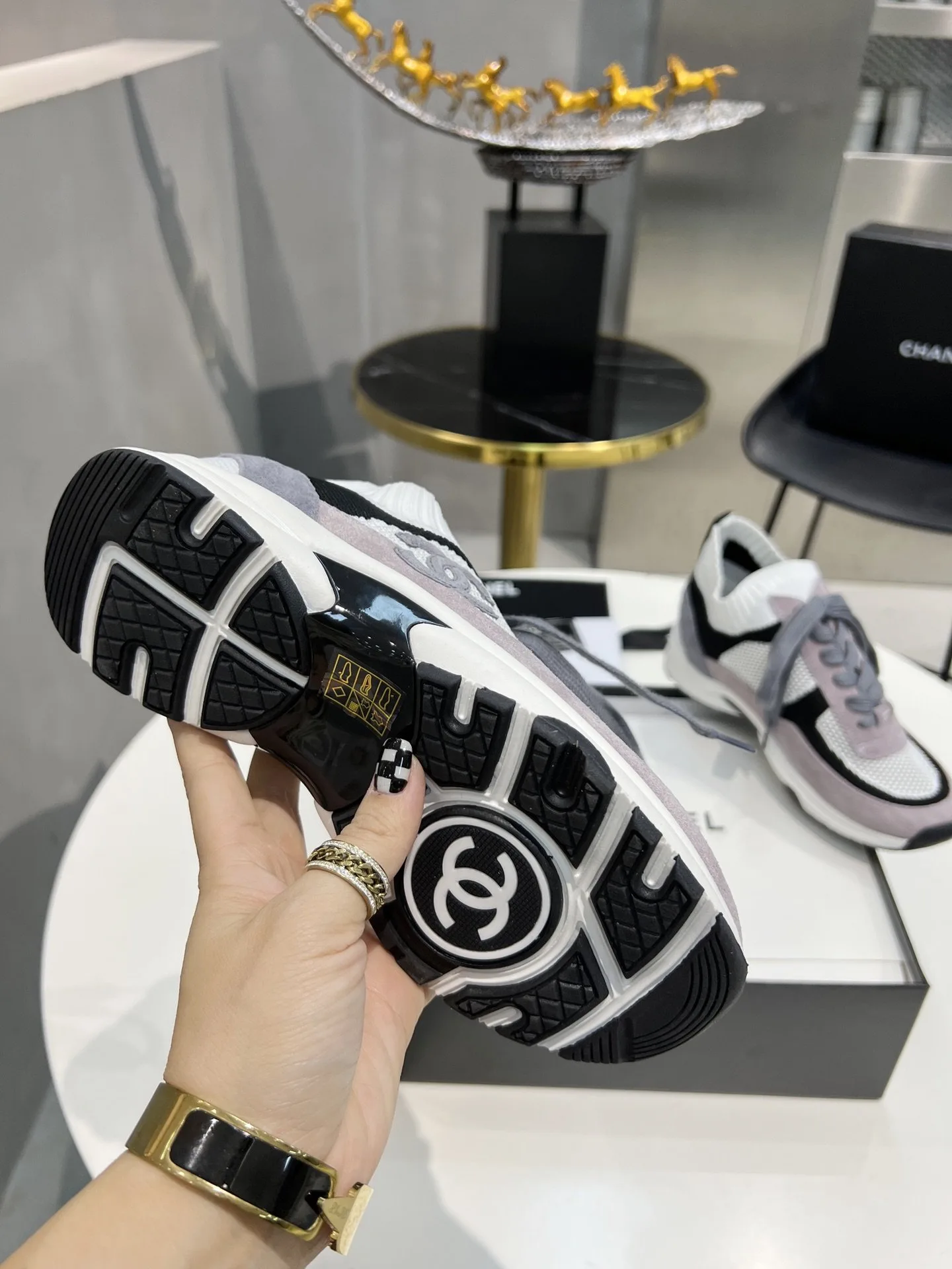 Chanel Sneakers Purple , Shoes - Image 3