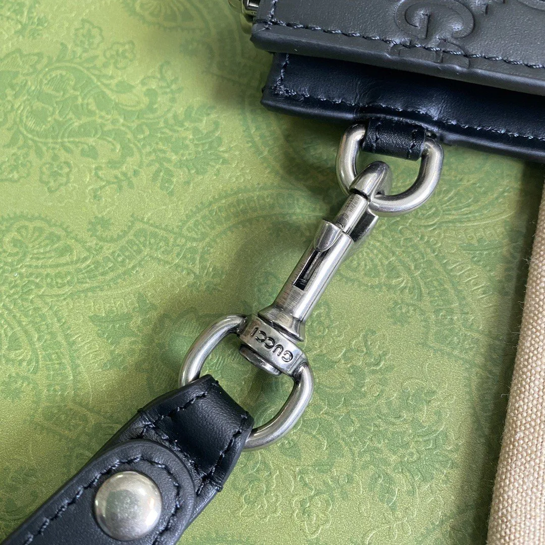Gucci GG Embossed Pouch Black GG Embossed / - Image 9