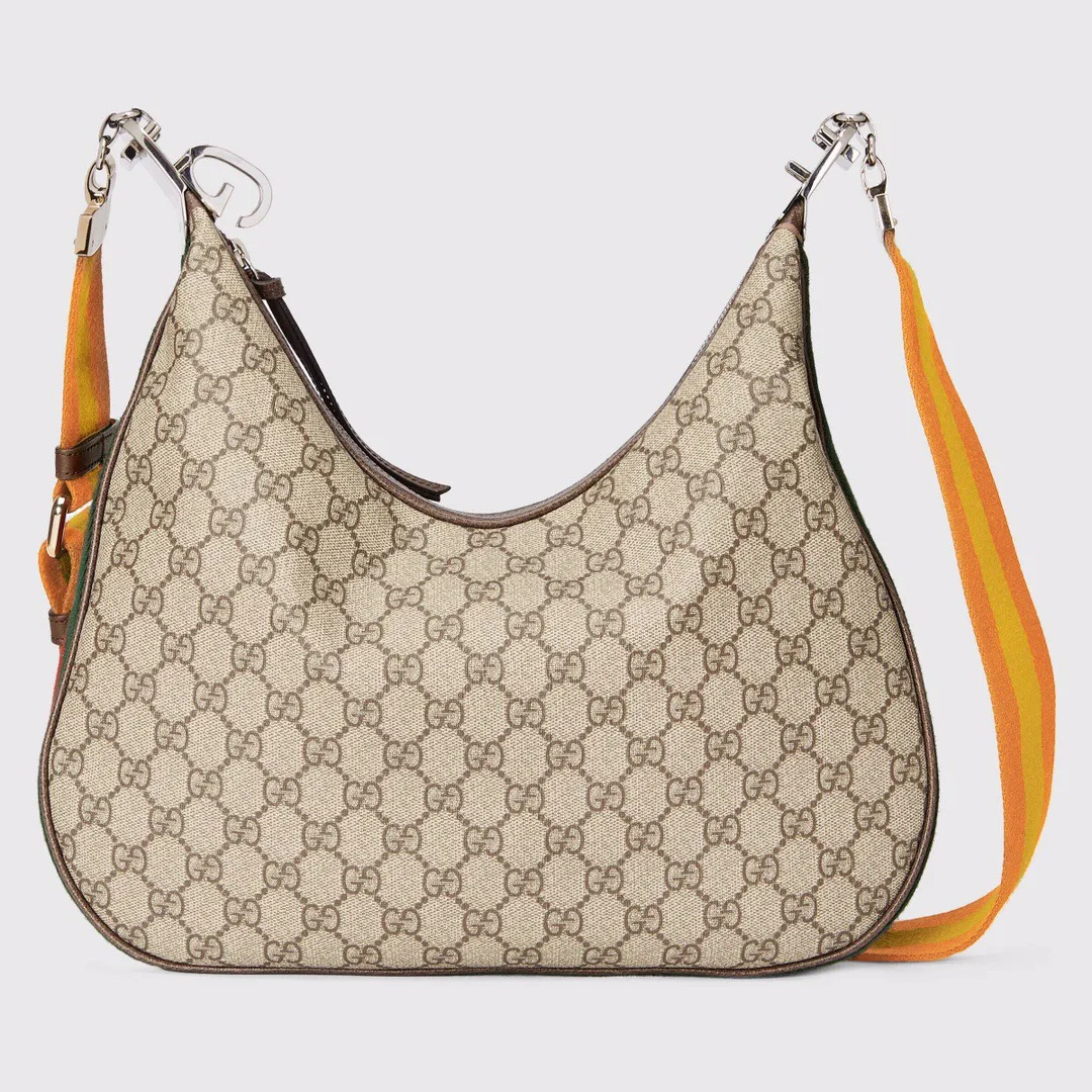 Alternative view of Gucci Atache Large Shoulder Bag Beige And Multicolor