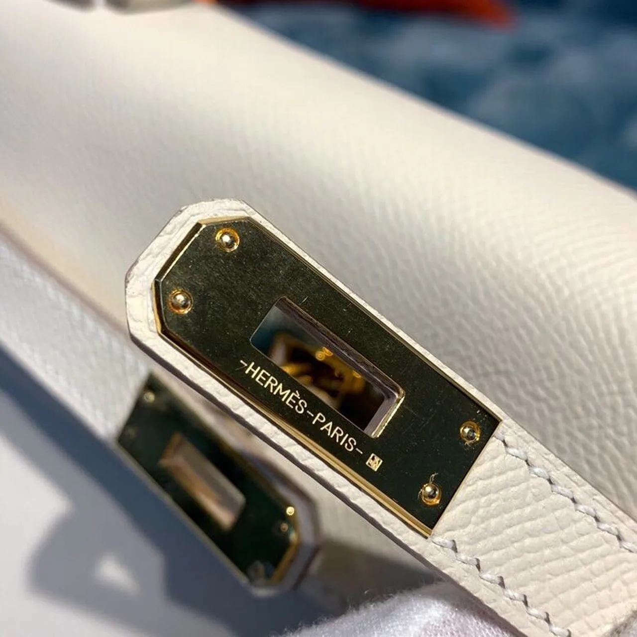 Hermes Kelly Craie Gold Toned Hardware / - Image 11