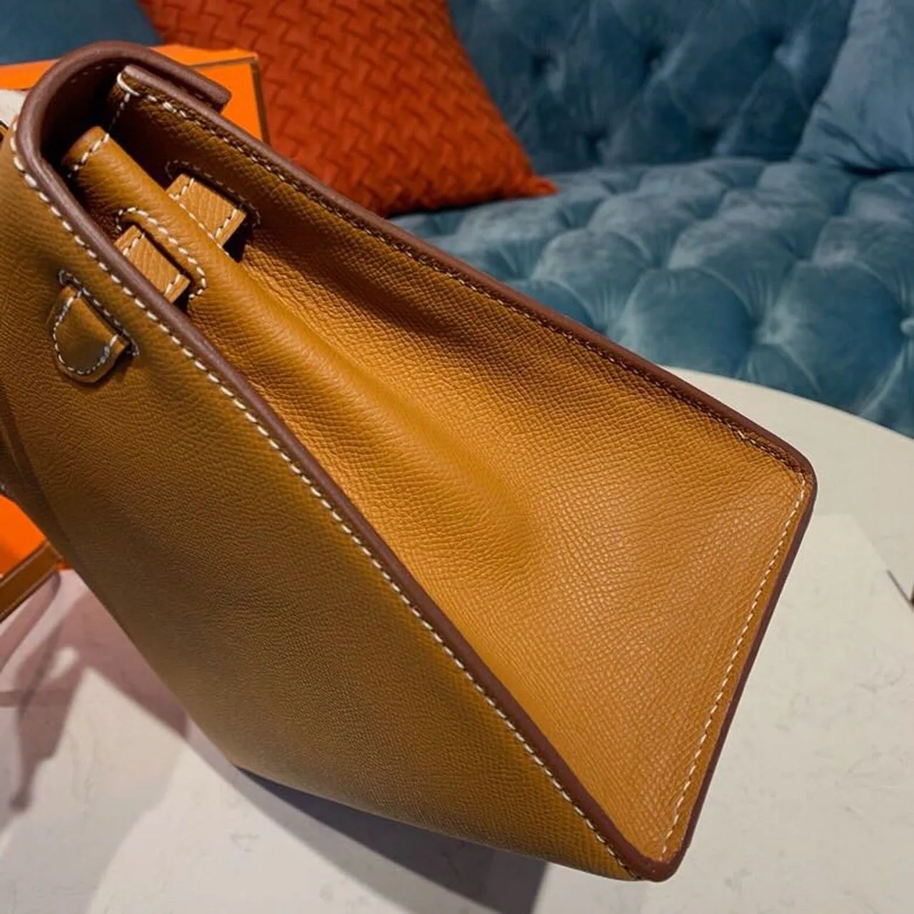 Hermes Kelly Gold Gold Toned Hardware / - Image 6