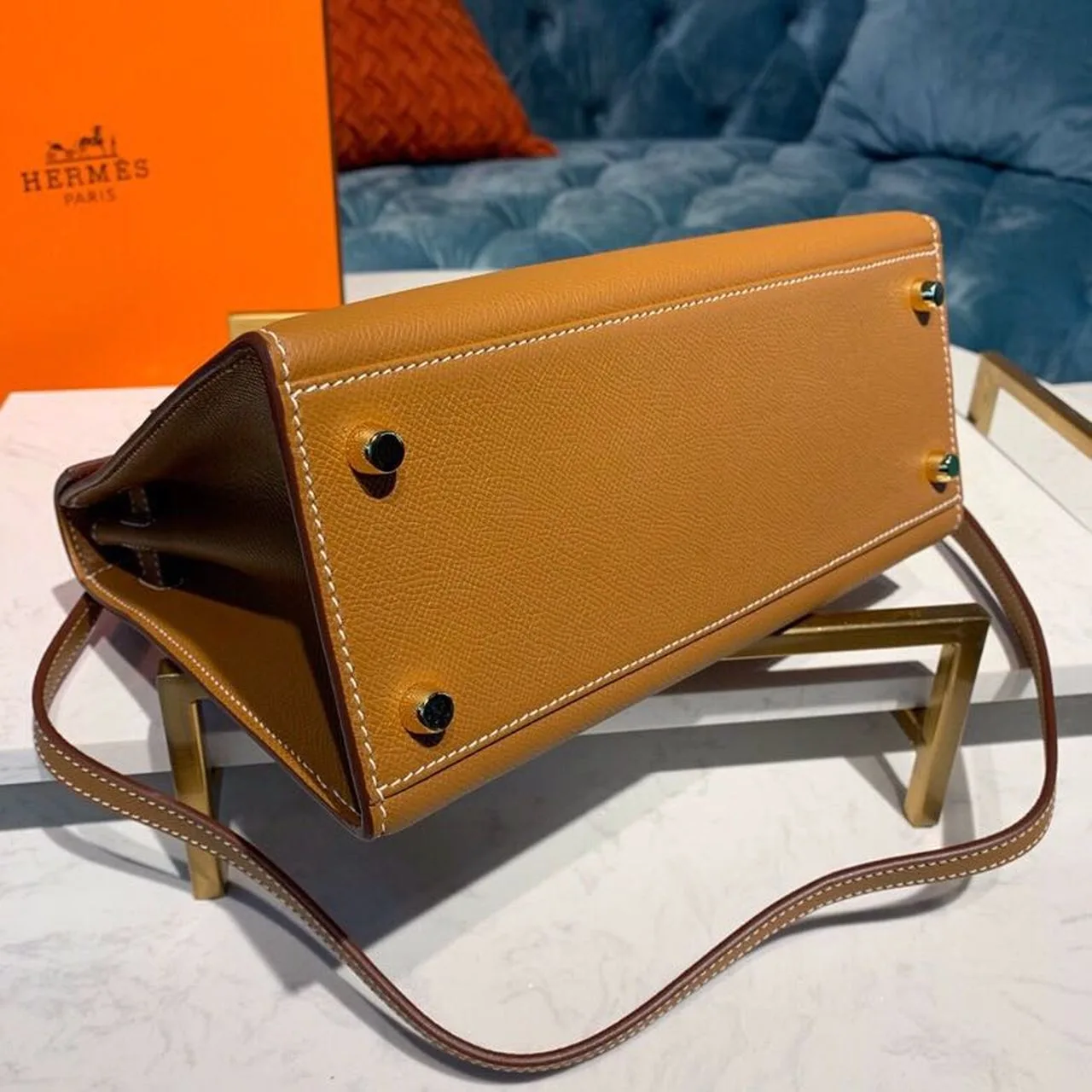Hermes Kelly Gold Gold Toned Hardware / - Image 7