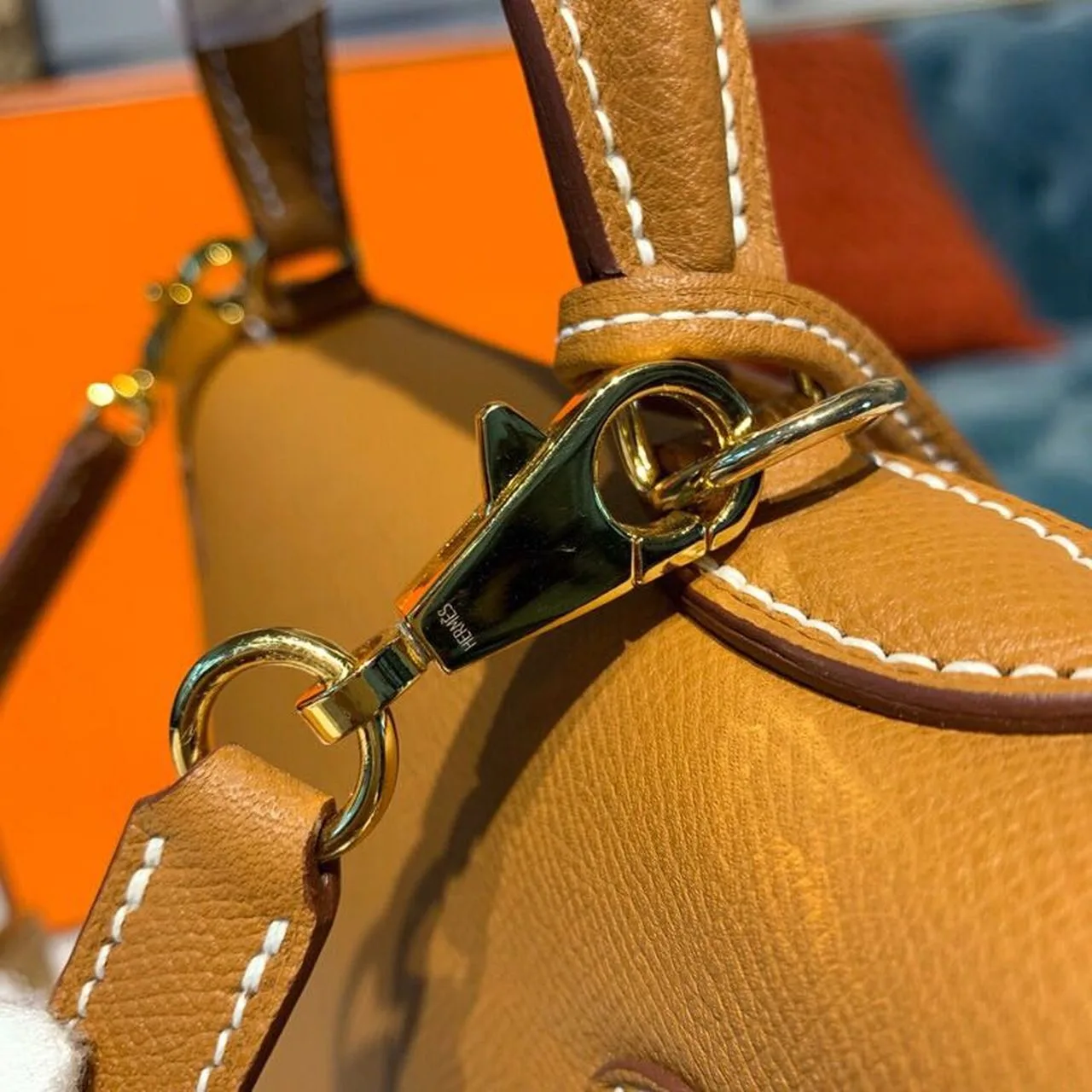 Hermes Kelly Gold Gold Toned Hardware / - Image 8